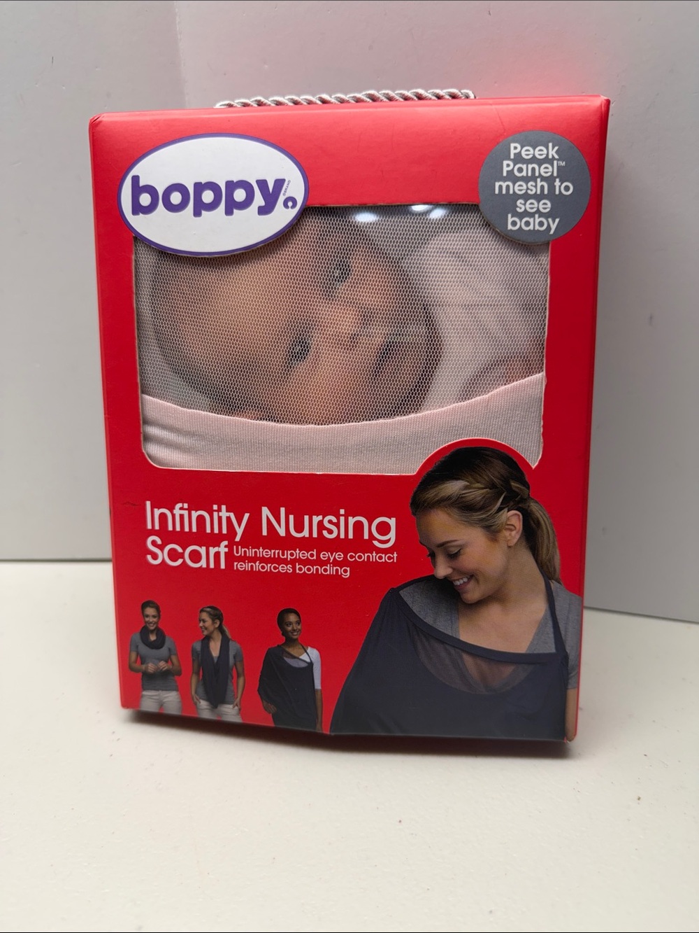 Boppy Infinity Nursing Scarf - Light Pink. NEW